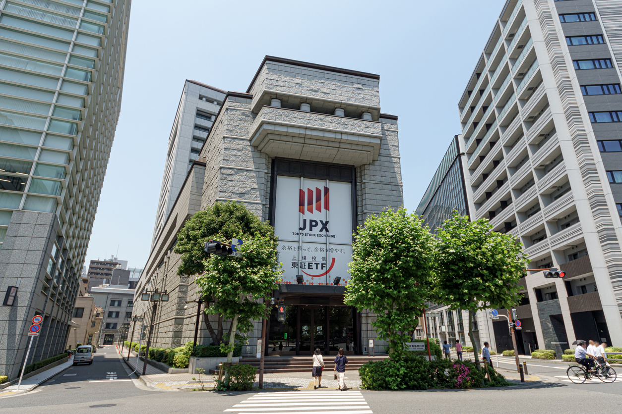 The Tokyo Stock Exchange in early summer