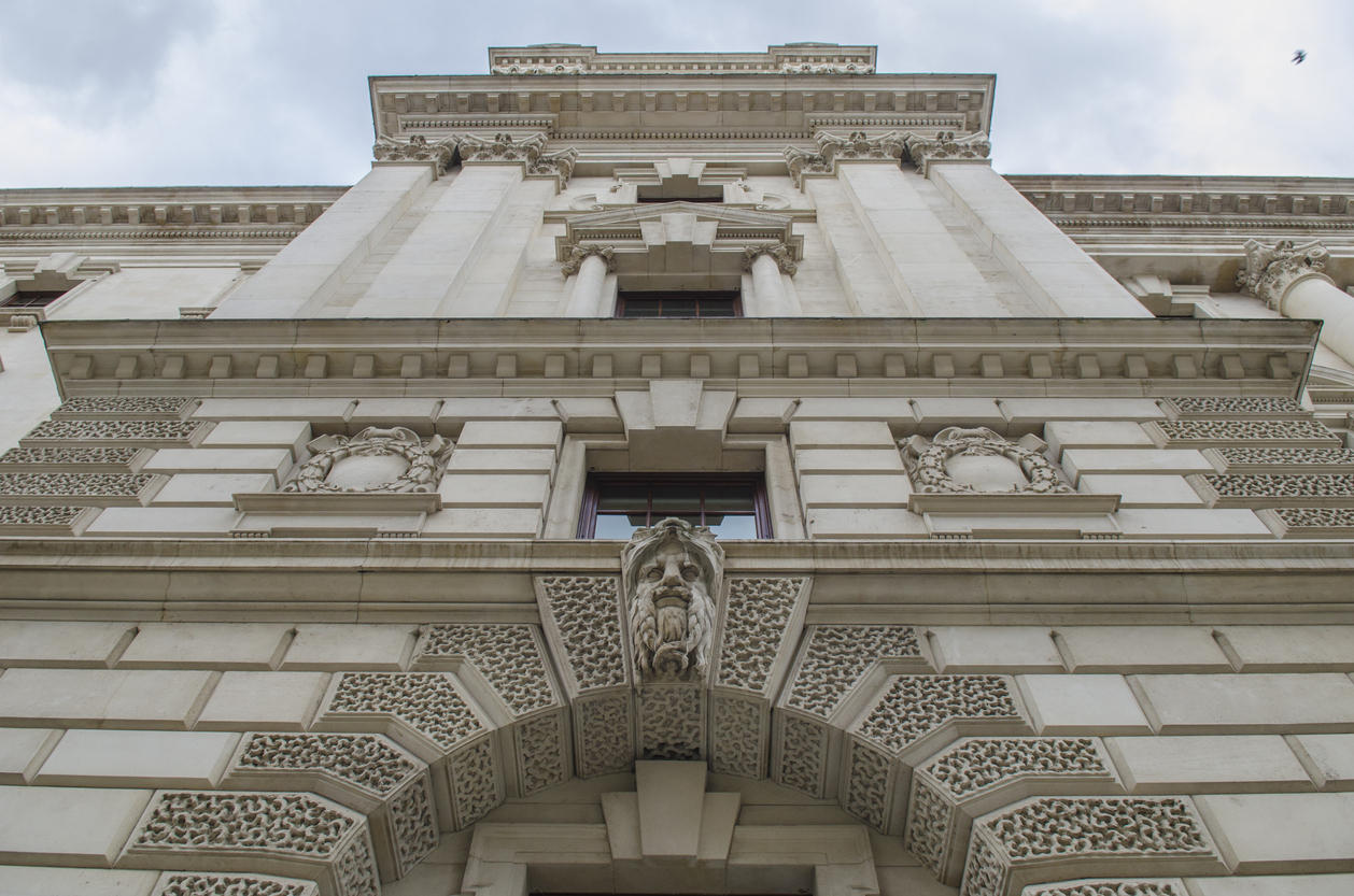 HM Treasury building in Westminster