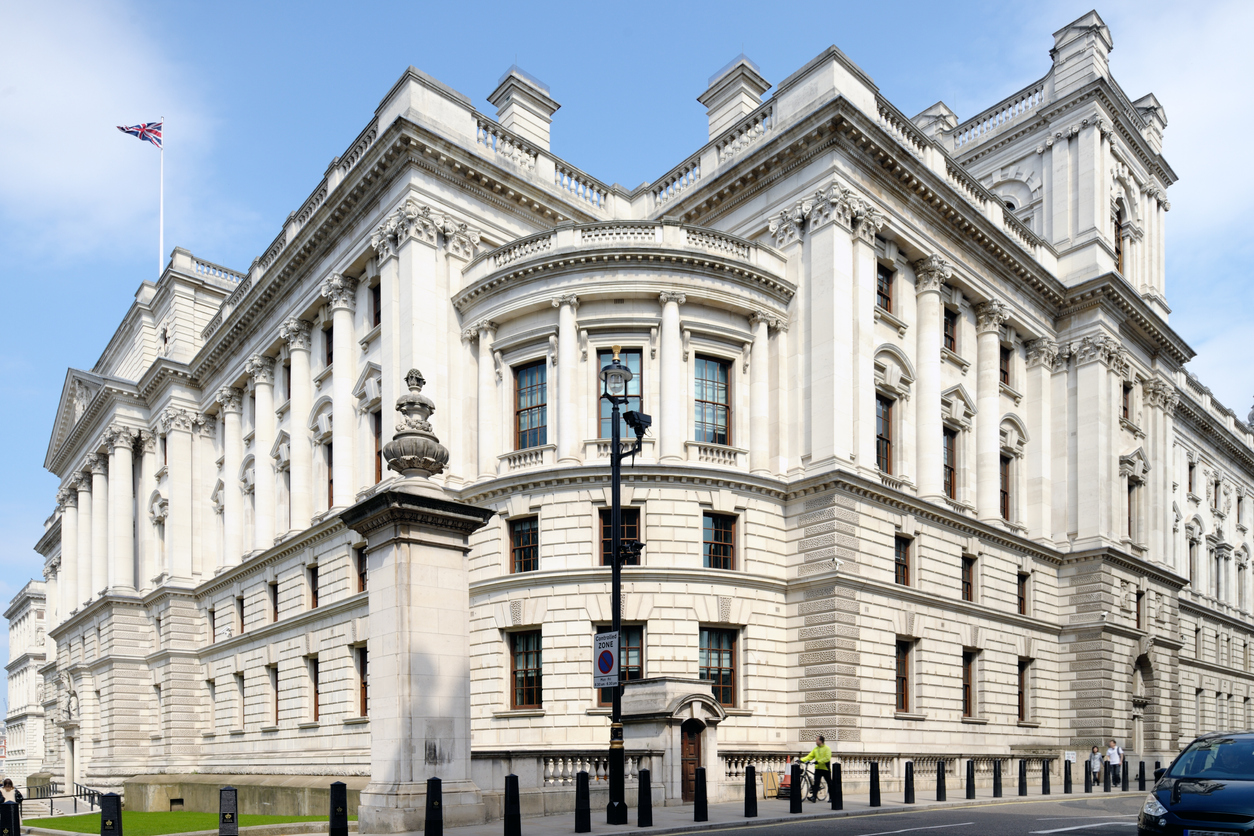 Treasury Building on George Street, Westminster, London