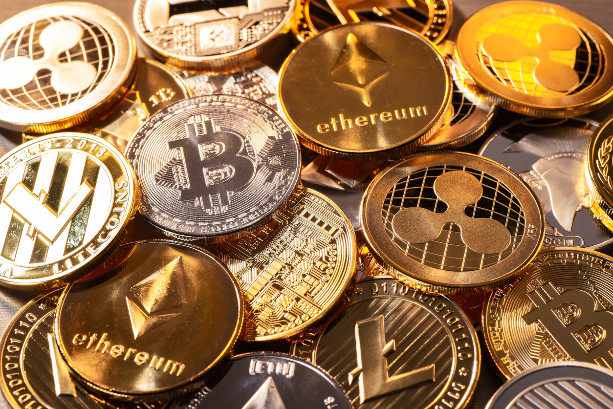 Cryptocurrency metal coins