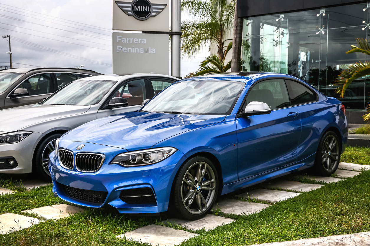 BMW 2-series at a dealership