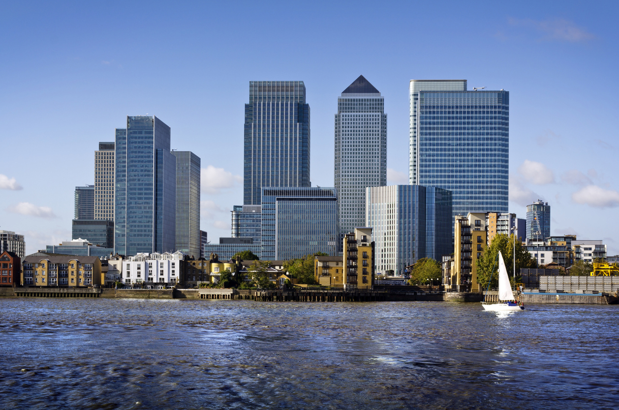 Canary Wharf view from Greenwich