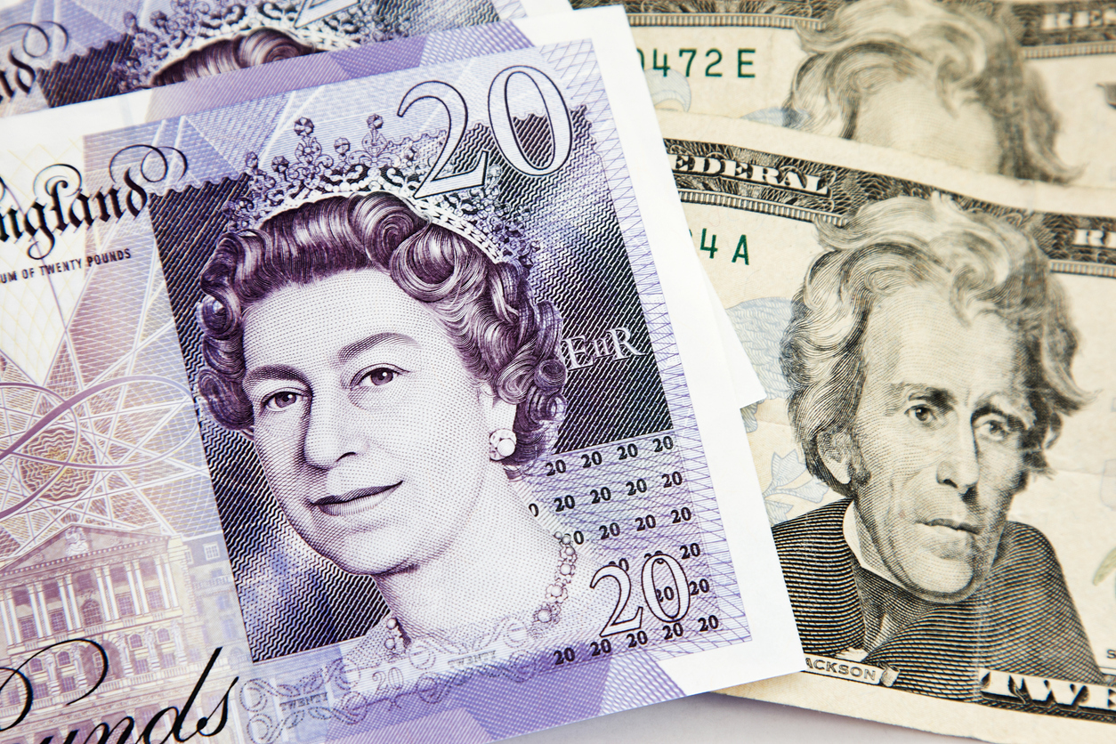 Pound notes and dollar bills