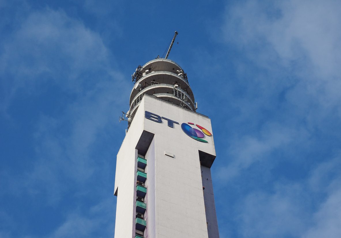 BT Tower in Birmingham, UK