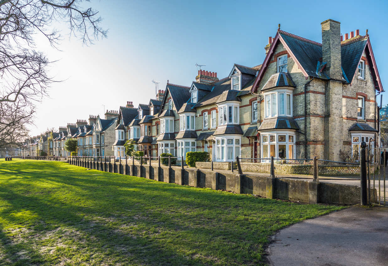 Terraced houses on Park Parade, Cambridge