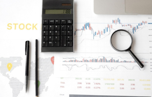 Graphic and calculator on surface