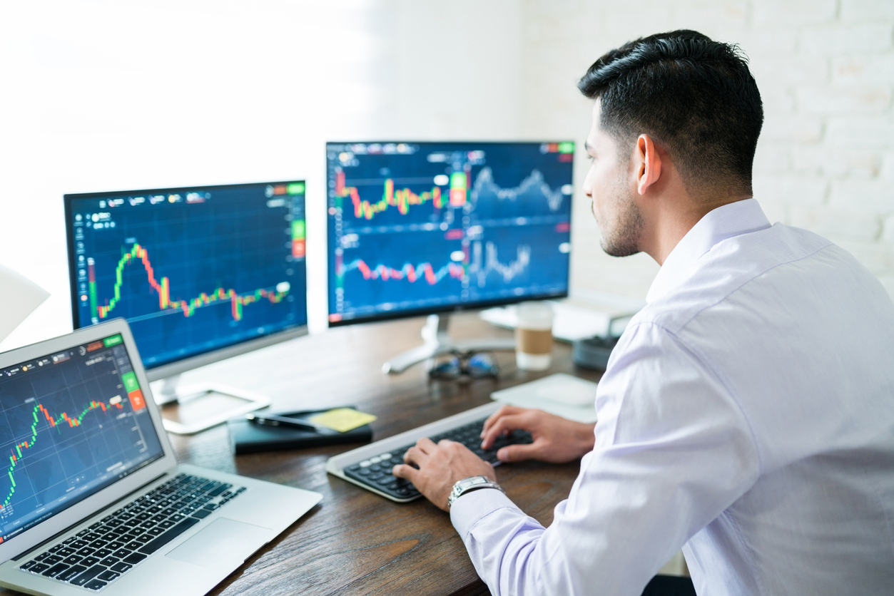 Man trading