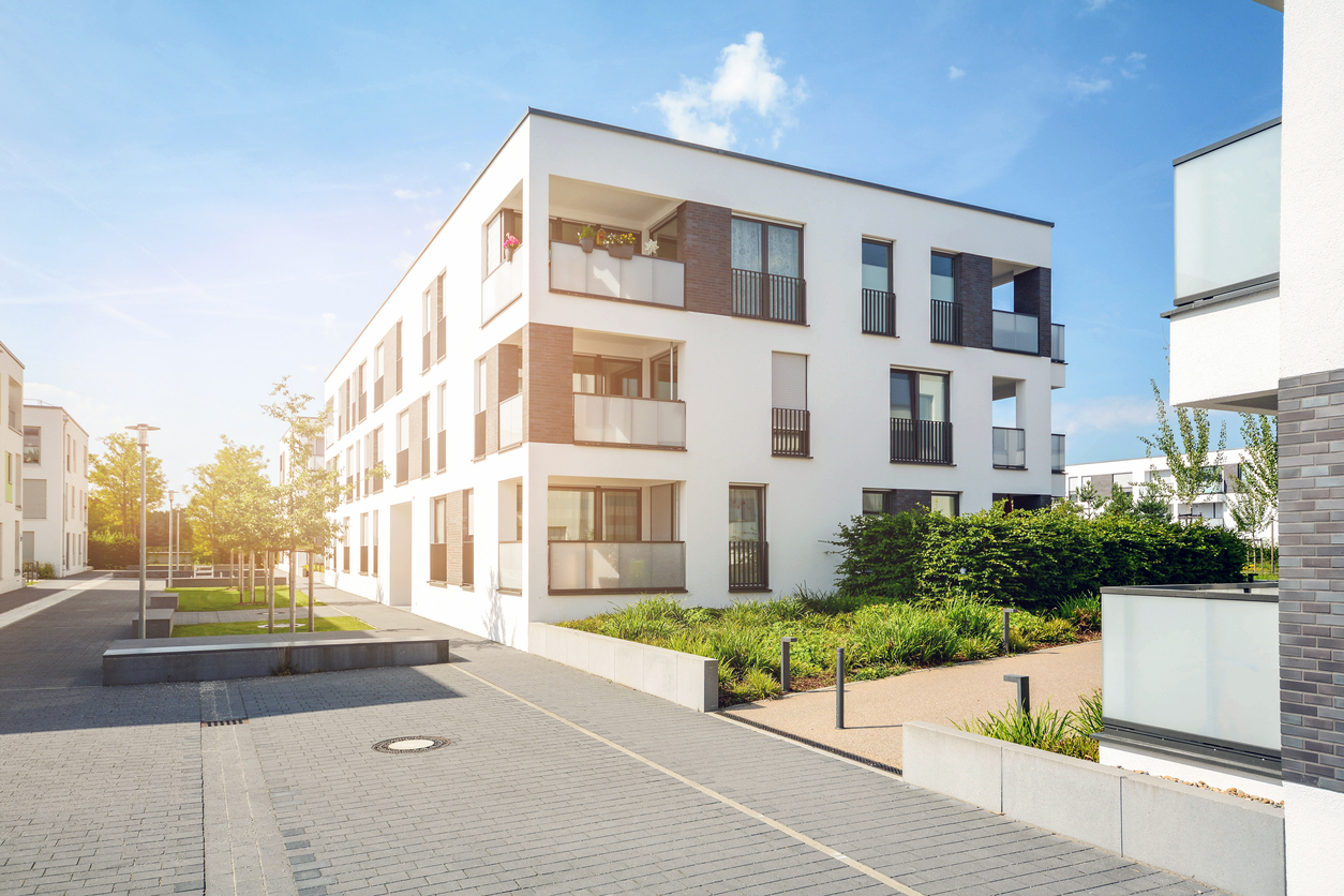 Residential area in virtual world