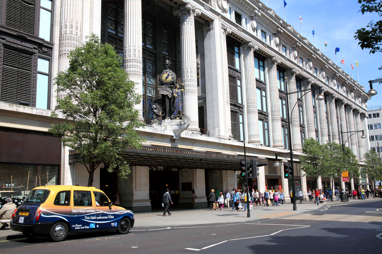 Selfridges Department Store, London.