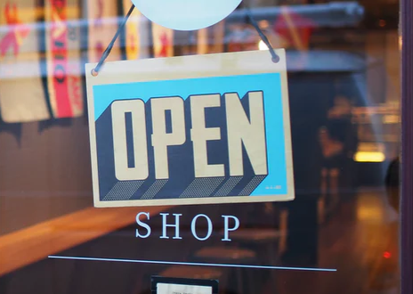 Open shop sign