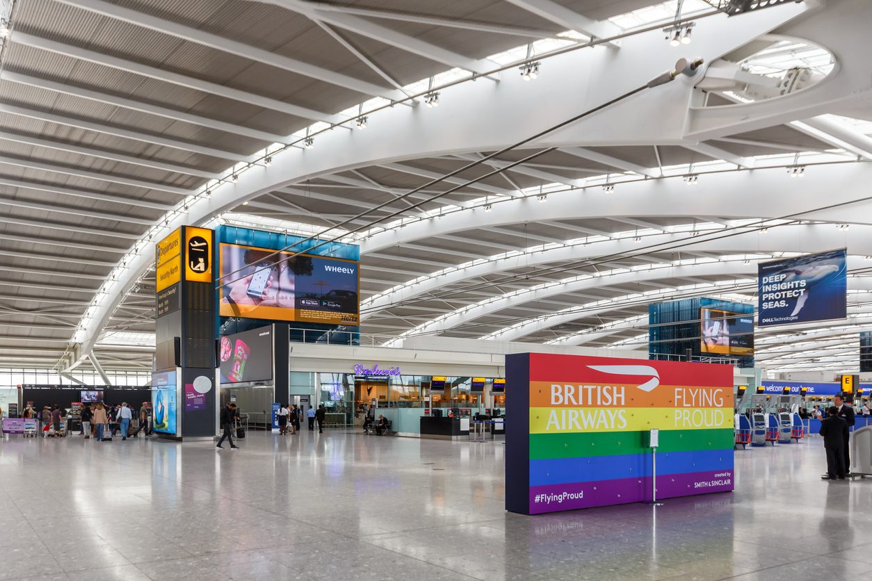 London Heathrow Airport LHR British Airways Terminal 5 in the United Kingdom