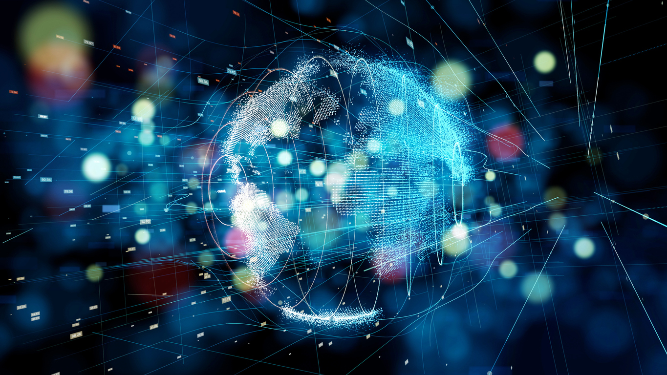 Business world concept; digital world