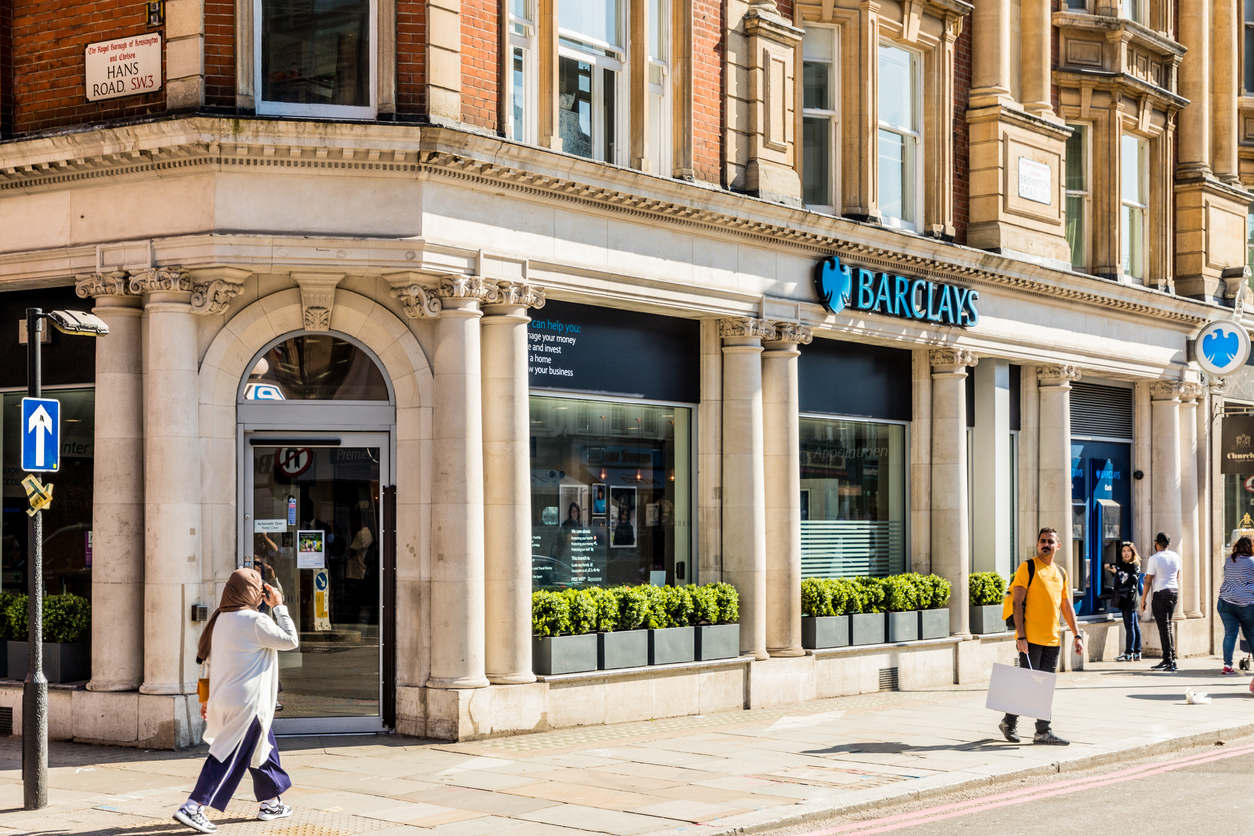 Barclays bank, UK.