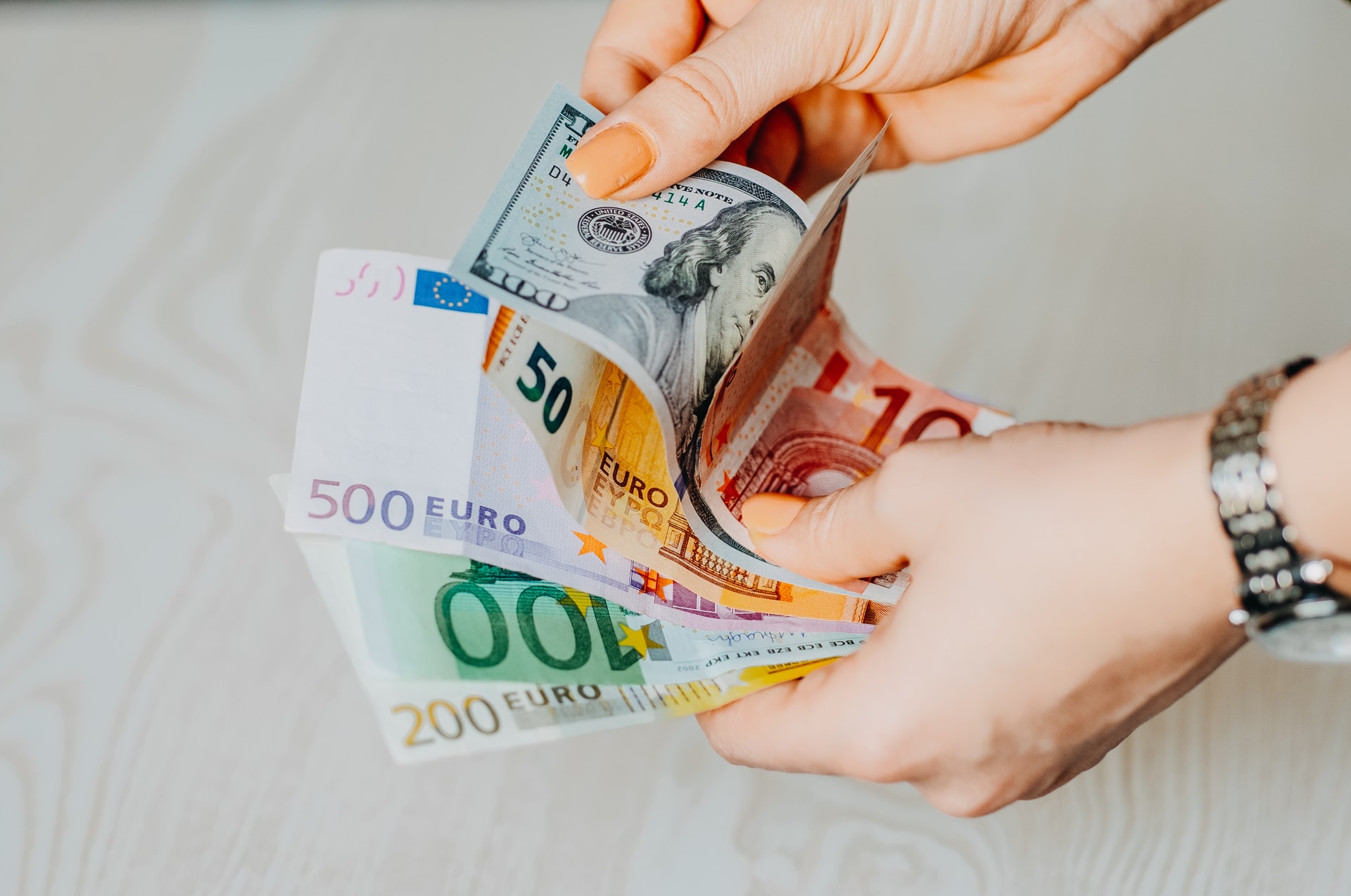 Money in hands