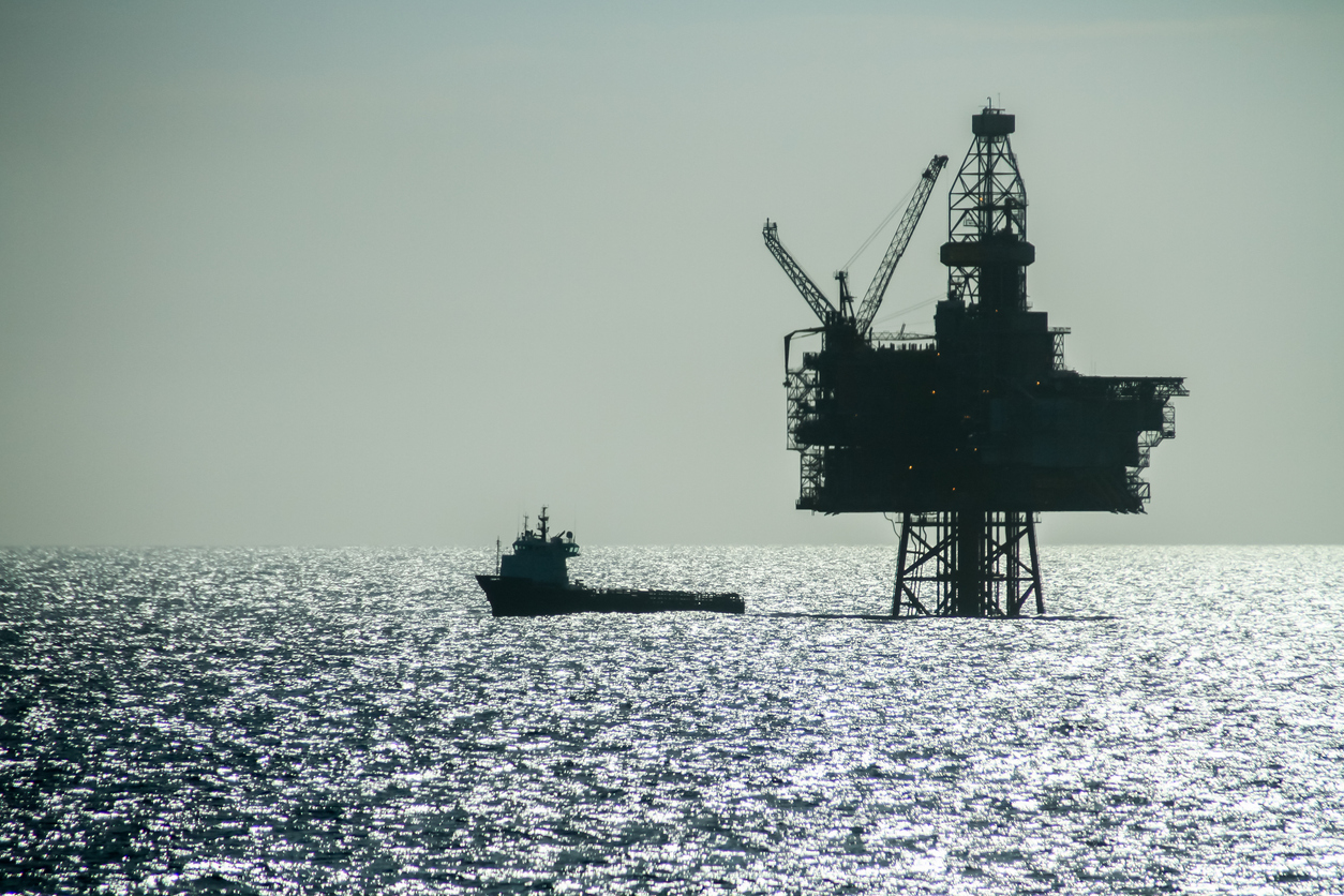 North Sea oil rig