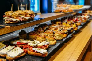spanish tapas called pintxos of the basque country