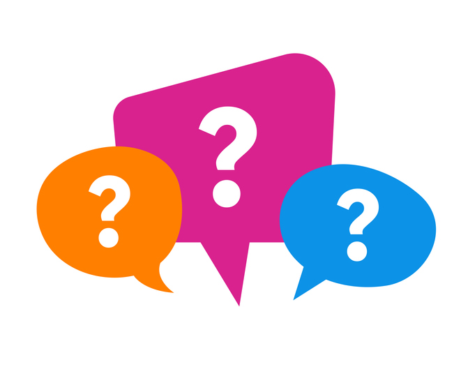 vector bubbles with question mark. question icons isolated on white.