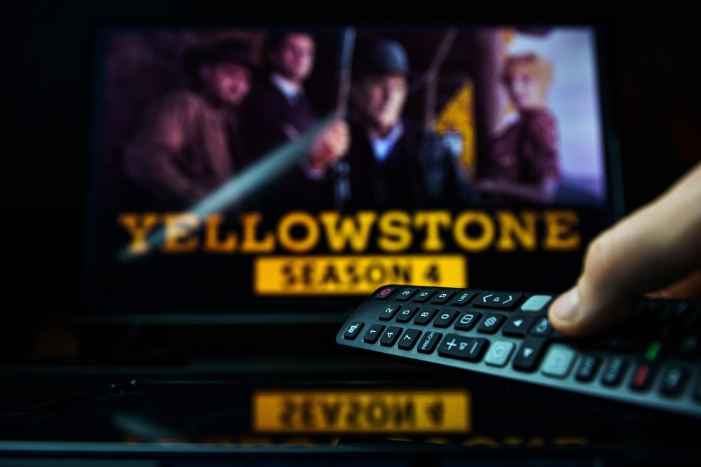 vilnius,,lithuania, ,2021,november,21:,tv,series,yellowstone,and
