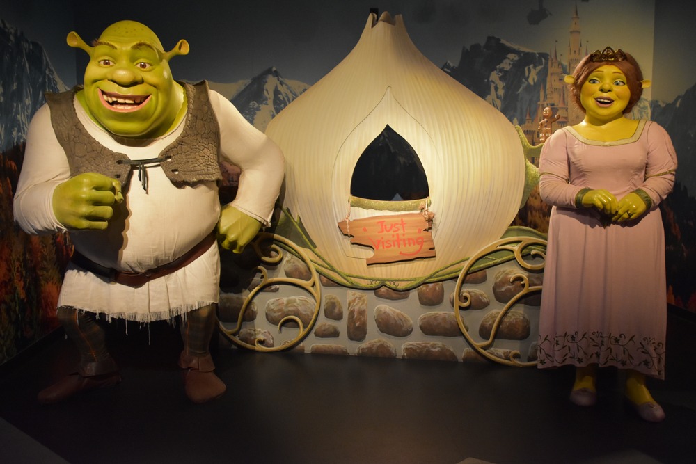 orlando,,fl,,nov,24:,shrek,and,fiona,at,madame