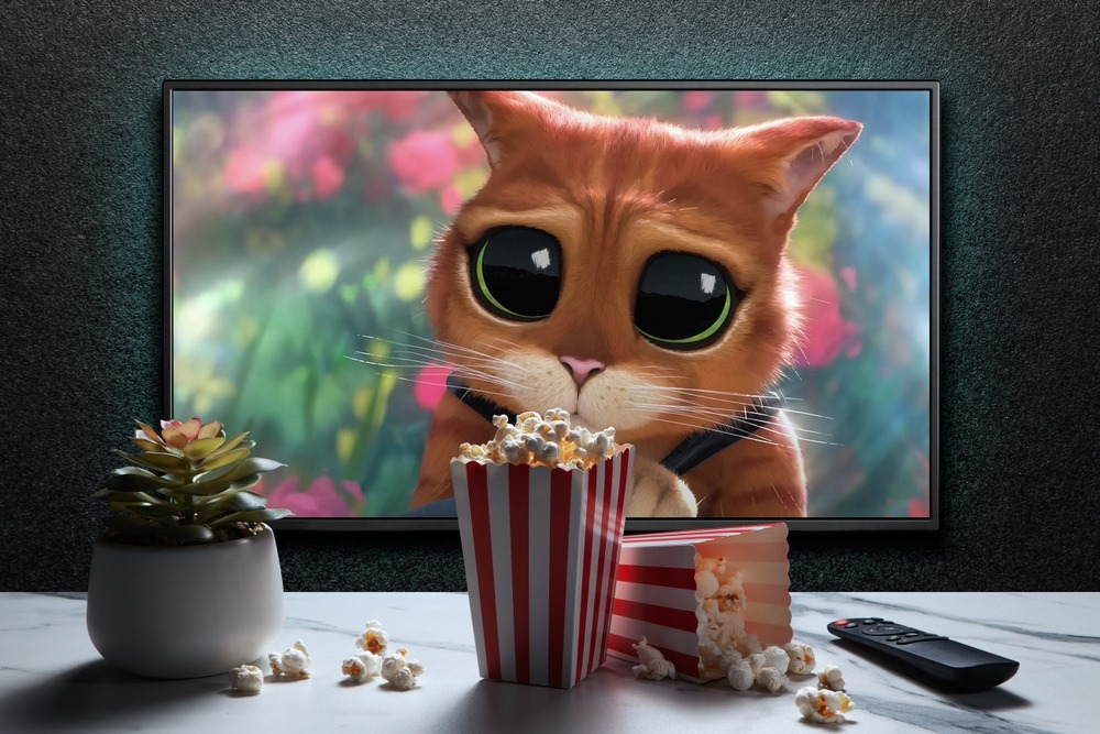 tv,screen,playing,puss,in,boots,the,last,wish,trailer