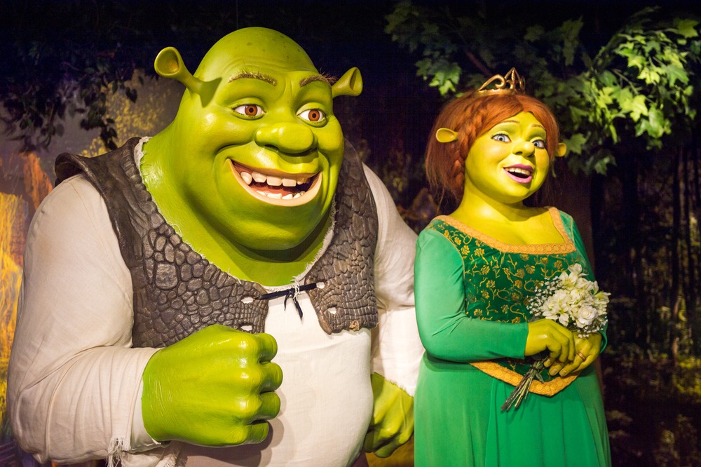 amsterdam,,netherlands, ,jun,1,,2015:,shrek,and,fiona,,madame