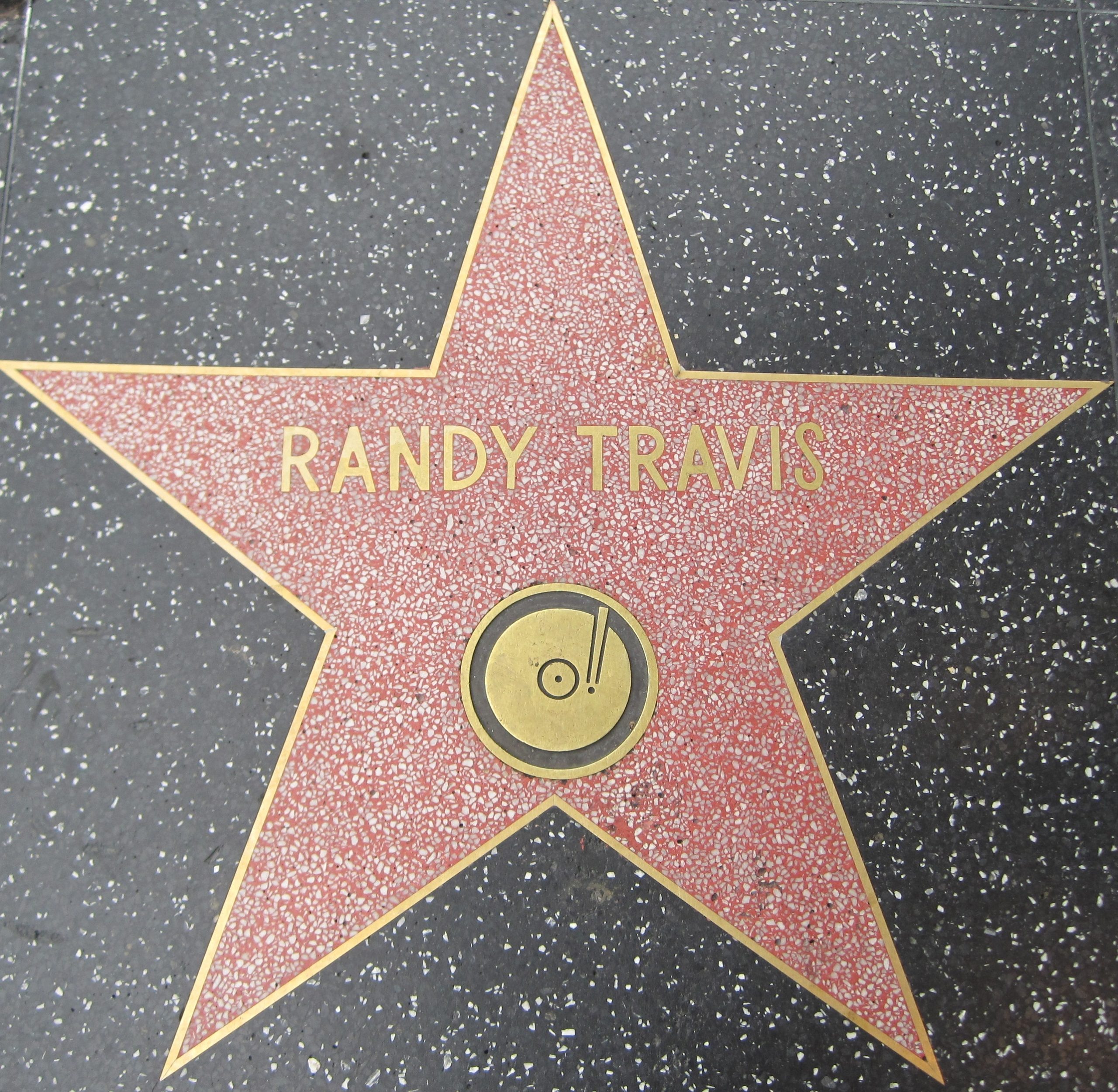 hollywood, ,july,11:,randy,travis',star,on,hollywood,walk