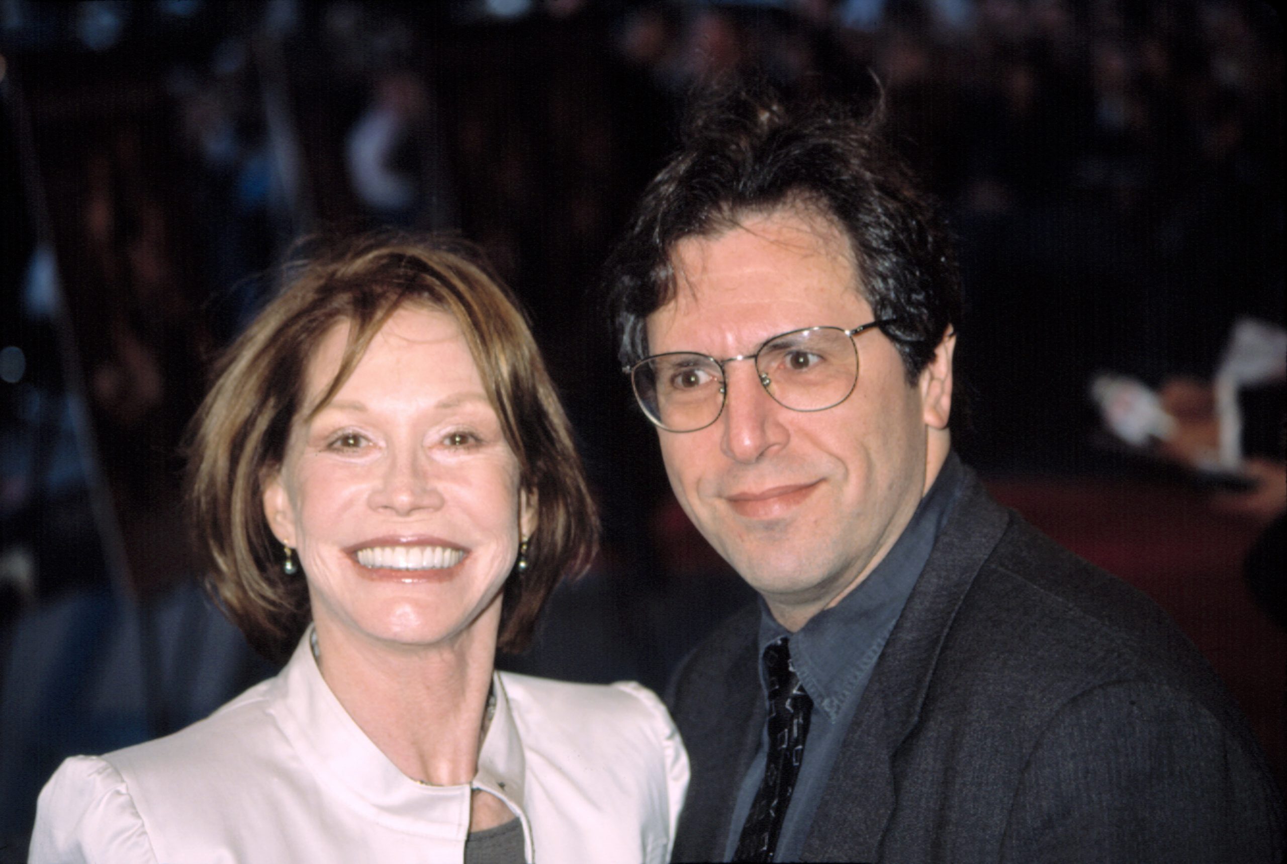 mary,tyler,moore,and,husband,at,premiere,of,it,runs