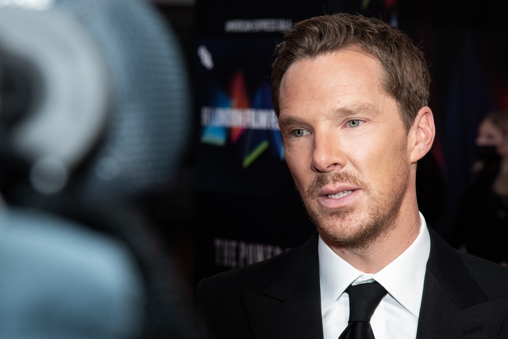 london,,england,,uk, ,october,11,,2021:,benedict,cumberbatch,attends