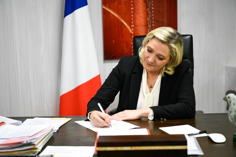 marine,le,pen,,candidate,of,the,political,party,"le,rassemblement