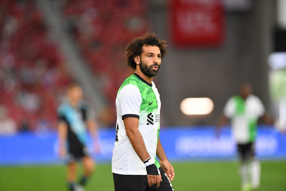 kallang singapore:30jul2023 mohamed,salah,#11,player,of,liverpool,in,action,during,festival