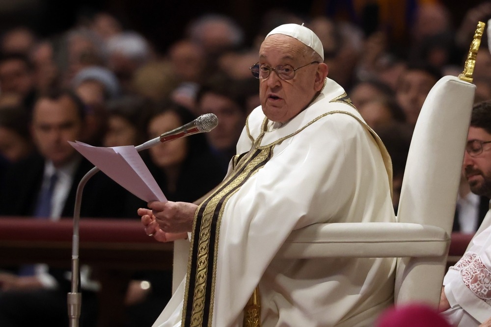 rome,,italy,06.01.2025,:,pope,francis,bergoglio,speaks,during,the