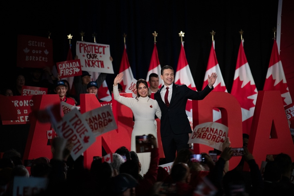 ottawa,ontario,canada,february,15,2025,,pierre,poilievre,and,anaida