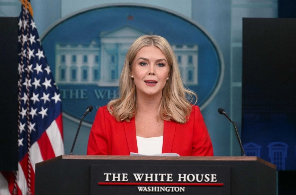 white,house,press,secretary,karoline,leavitt,speaks,during,the,daily