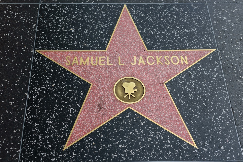 hollywood,,ca, ,december,06:,samuel,l,jackson,star,on