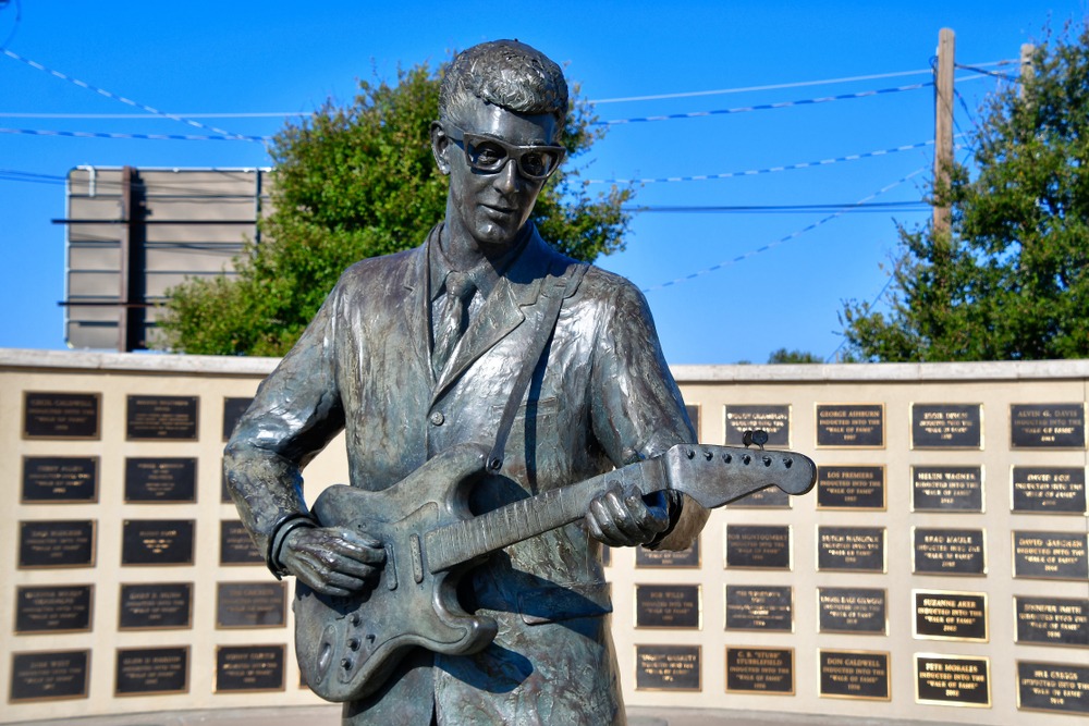 lubbock,,texas,/,usa:,circa,september,2019,buddy,holly,memorial