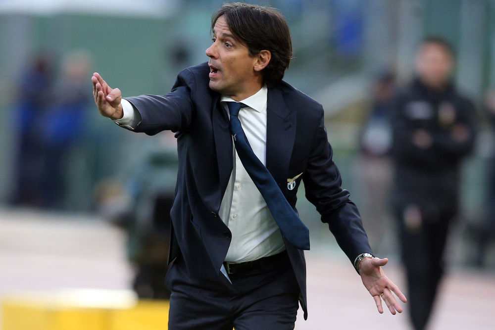 rome,,italy, ,18,january,,2020:,simone,inzaghi,(lazio),in