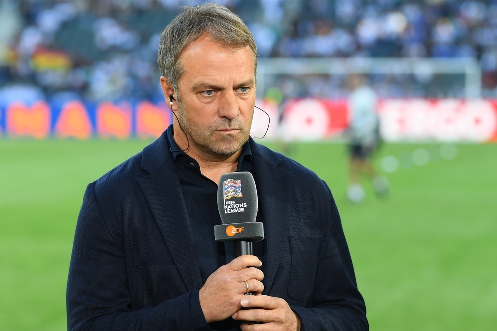 moenchengladbach,,germany, ,june,13,,2022:,head,coach,hansi,flick.