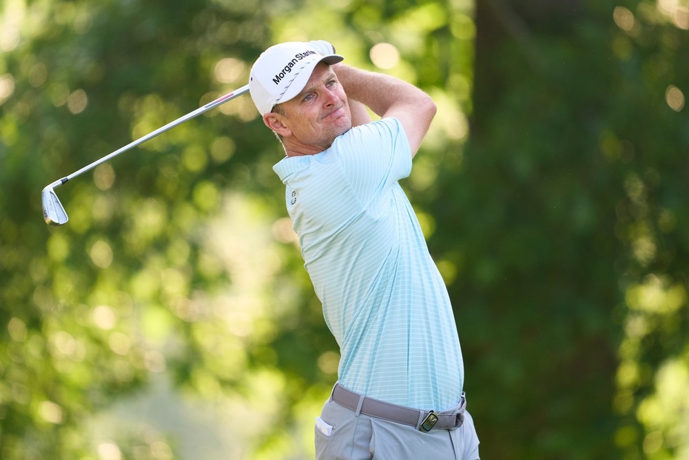 justin,rose,of,england,in,action,during,round,1,of