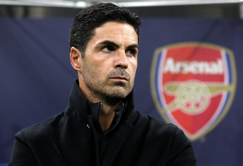 milan,,italy, ,november,6,,2024:,mikel,arteta,,head,coach