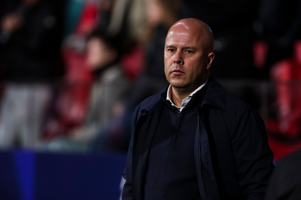 arne,slot,,head,coach,of,liverpool,fc,during,the,uefa