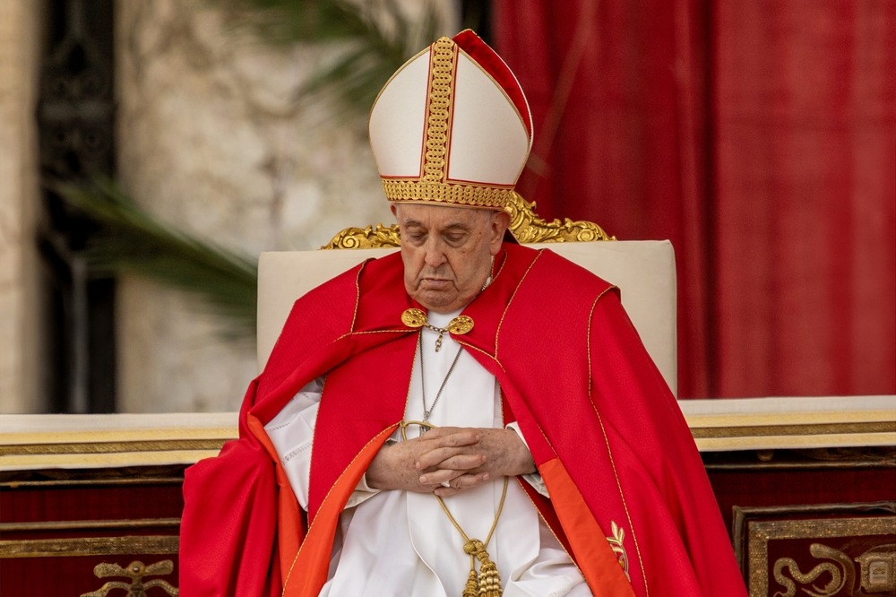 rome,italy,24,3,2024:,pope,francis,bergoglio,sick,celebrates