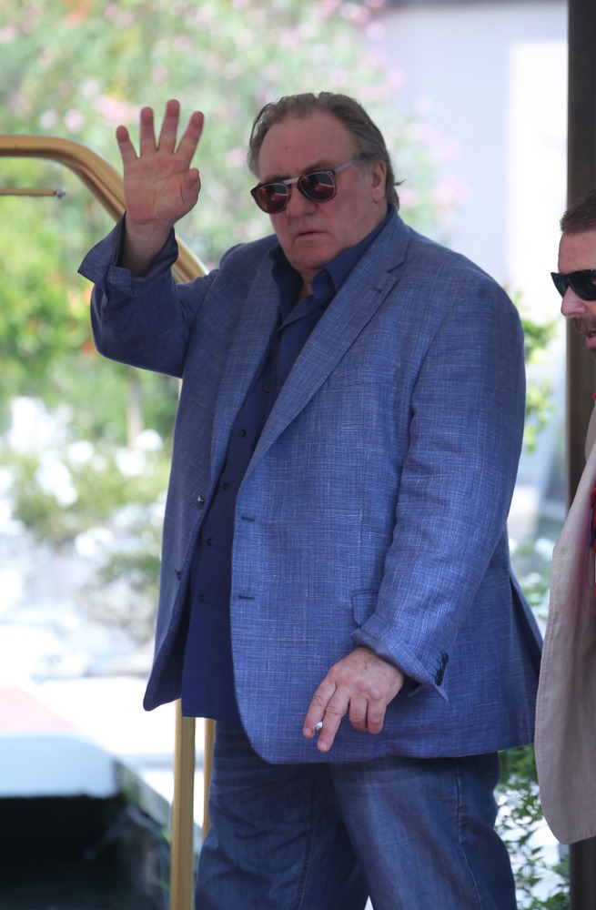 venice,,italy.,05,september,,2017.,gérard,depardieu,leave,from,the