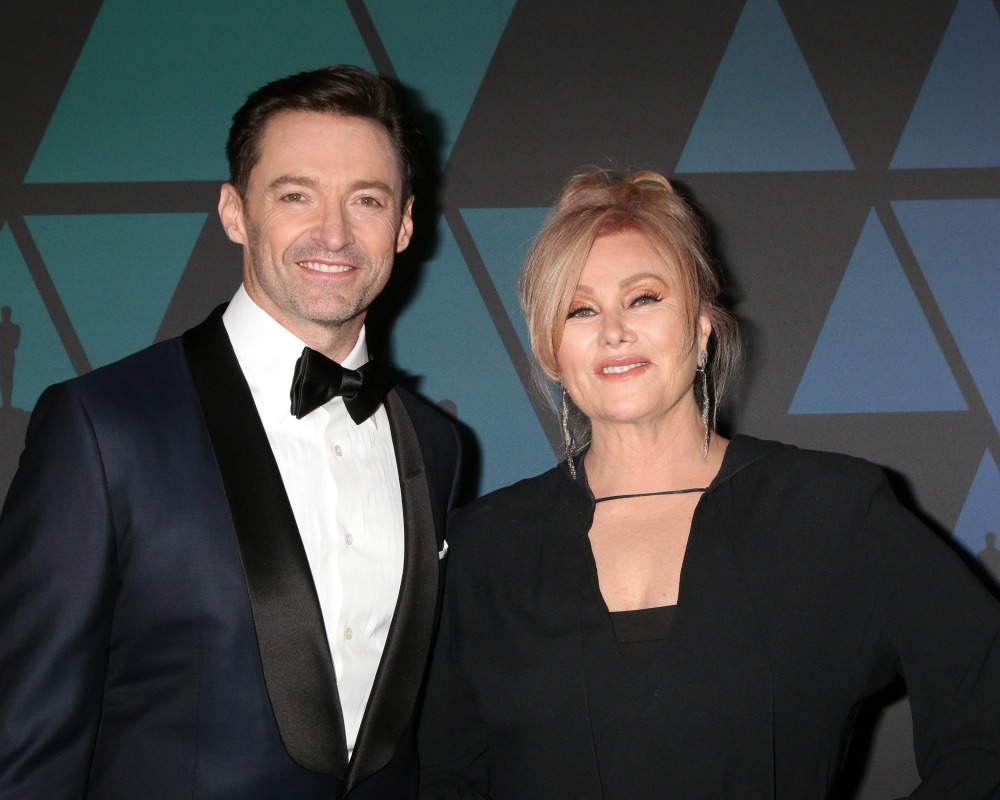 los,angeles, ,nov,18:,hugh,jackman,,deborra lee,furness,at