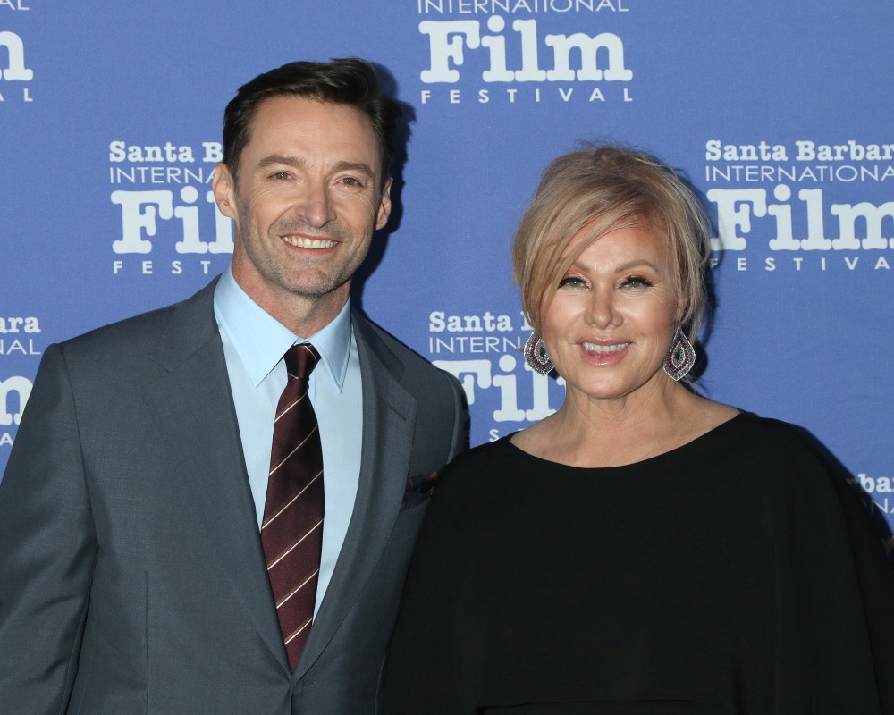 los,angeles, ,nov,19:,hugh,jackman,,deborra lee,furness,at