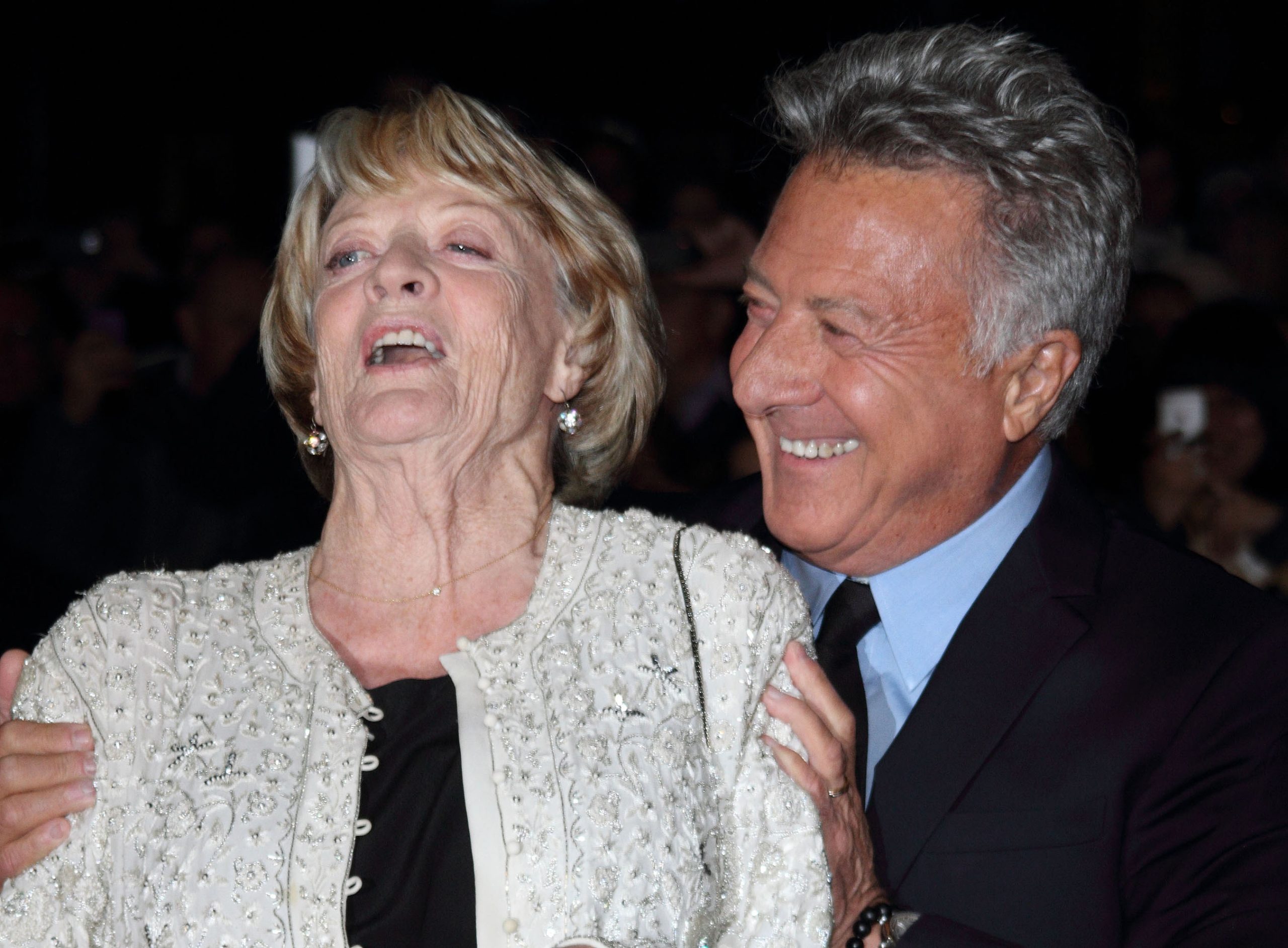 London., Great Britain., Maggie, Smith and, Dustin, Hoffman, AT, the, BFI