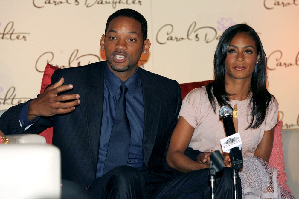 will,smith,,jada,pinkett,smith,at,the,press,conference,for