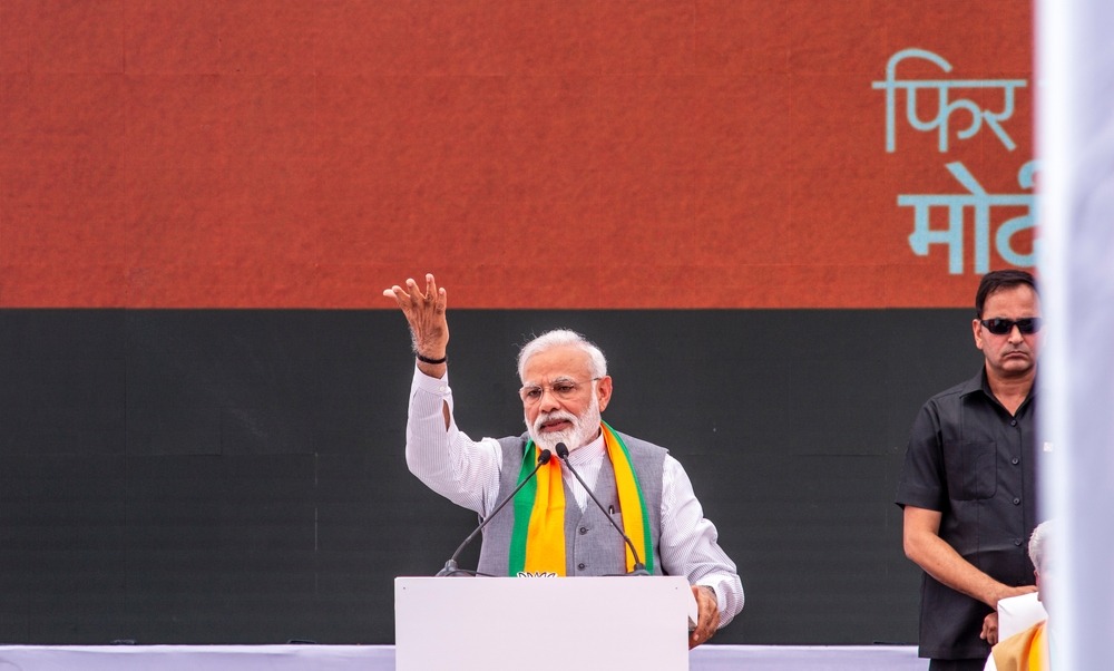 new,delhi,,india april,8,2019:,prime,minister,narendra,modi,delivering
