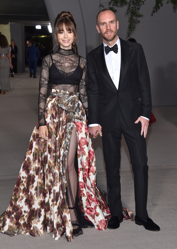 los,angeles, ,oct,15:,lily,collins,and,charlie,mcdowell