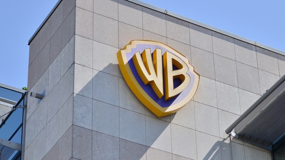 warsaw,,poland.,21,may,2021.,sign,warner,bros.,company,signboard