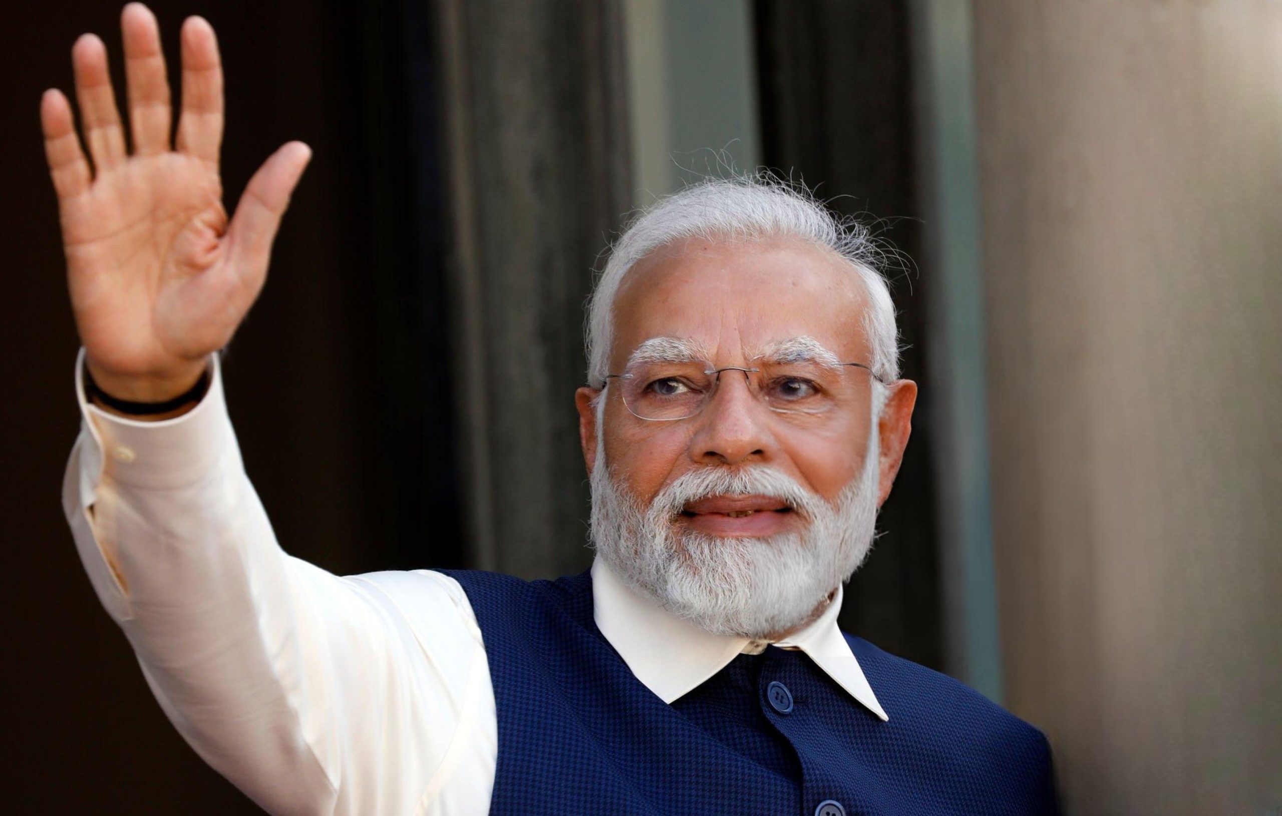 india's,prime,minister,narendra,modi,before,a,meeting,at,the